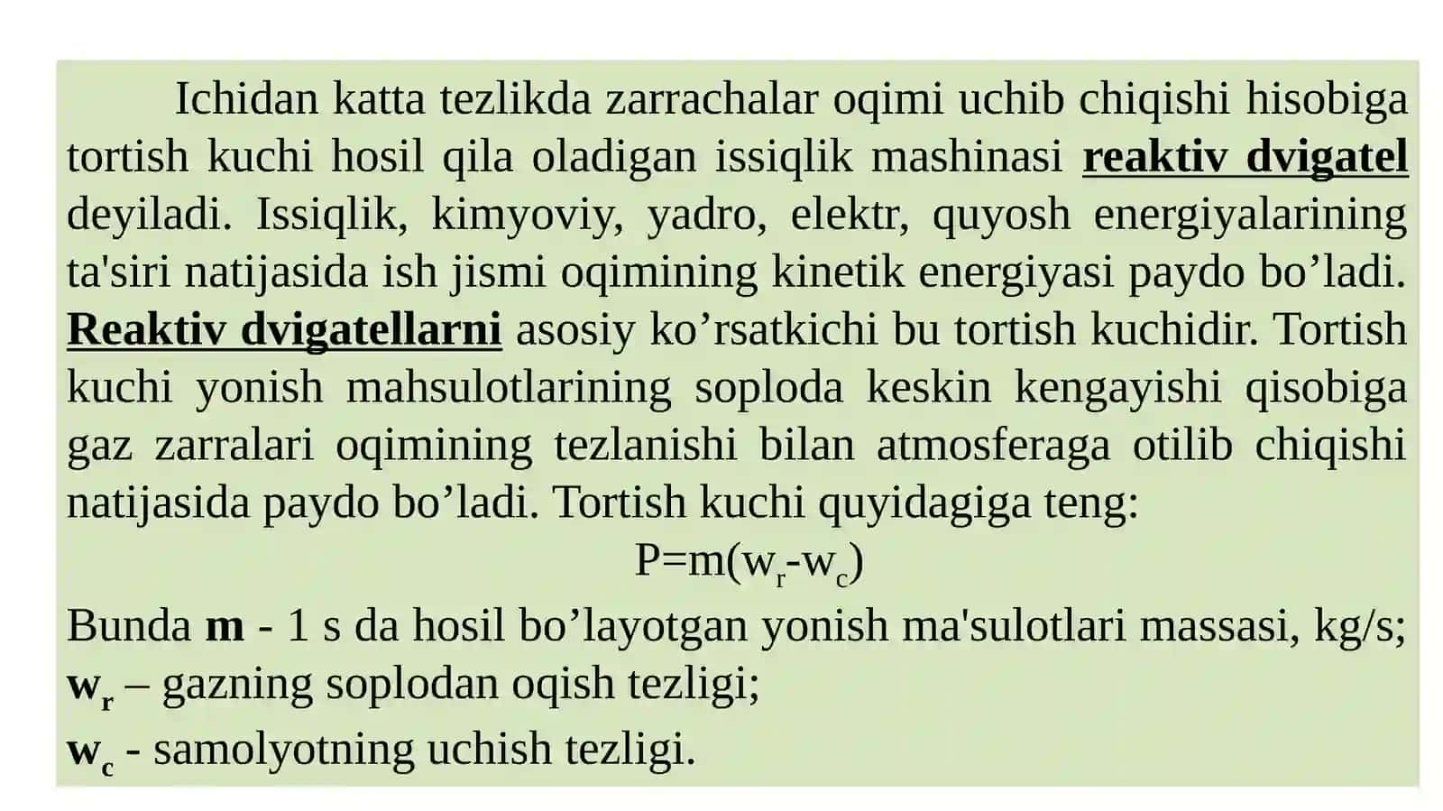 Reaktiv dvigatellarsikli 3