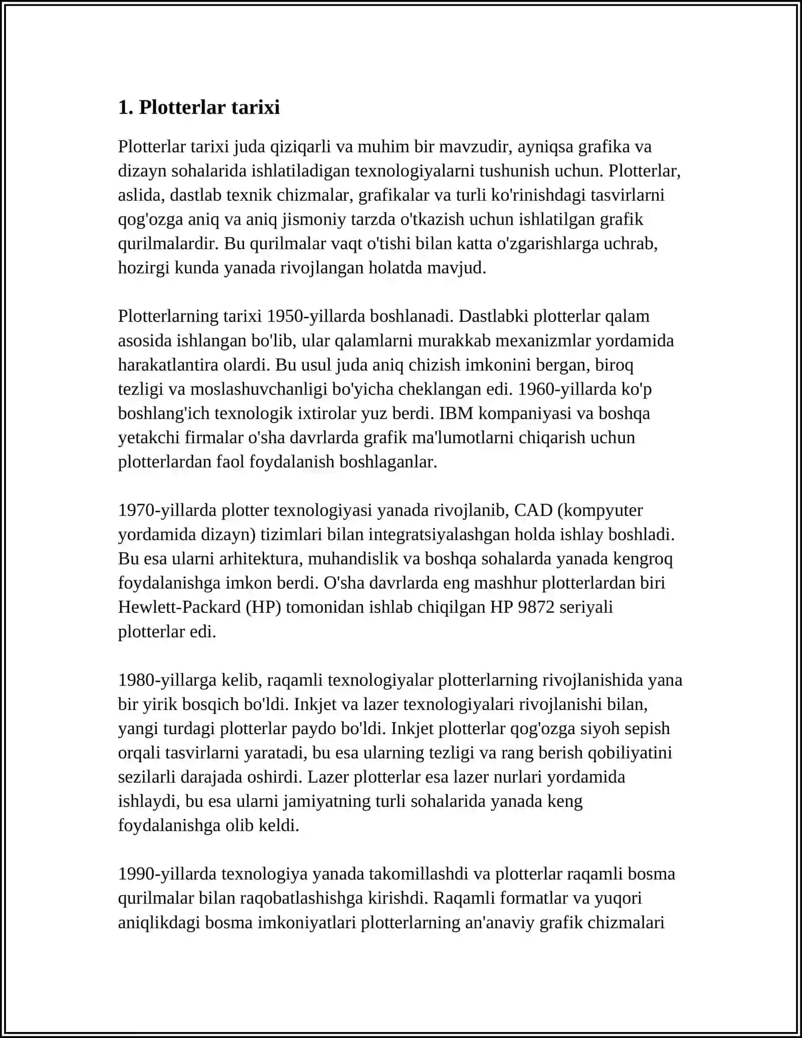 PLOTTER HAQIDA MALUMOT VA RASMLAR 3
