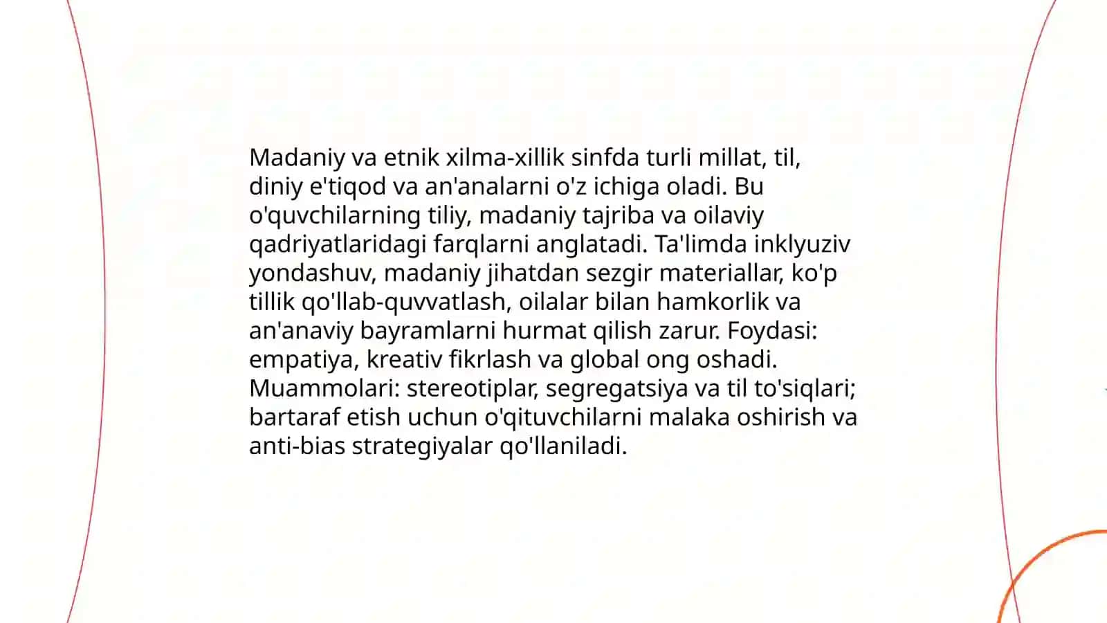 Madaniy va etnik xilma-xillik 3
