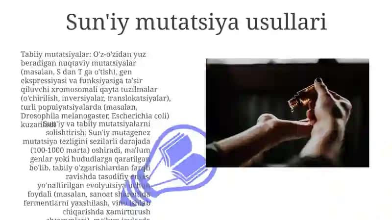 Tabiiy va sunʼiy mutatsiyalar 3