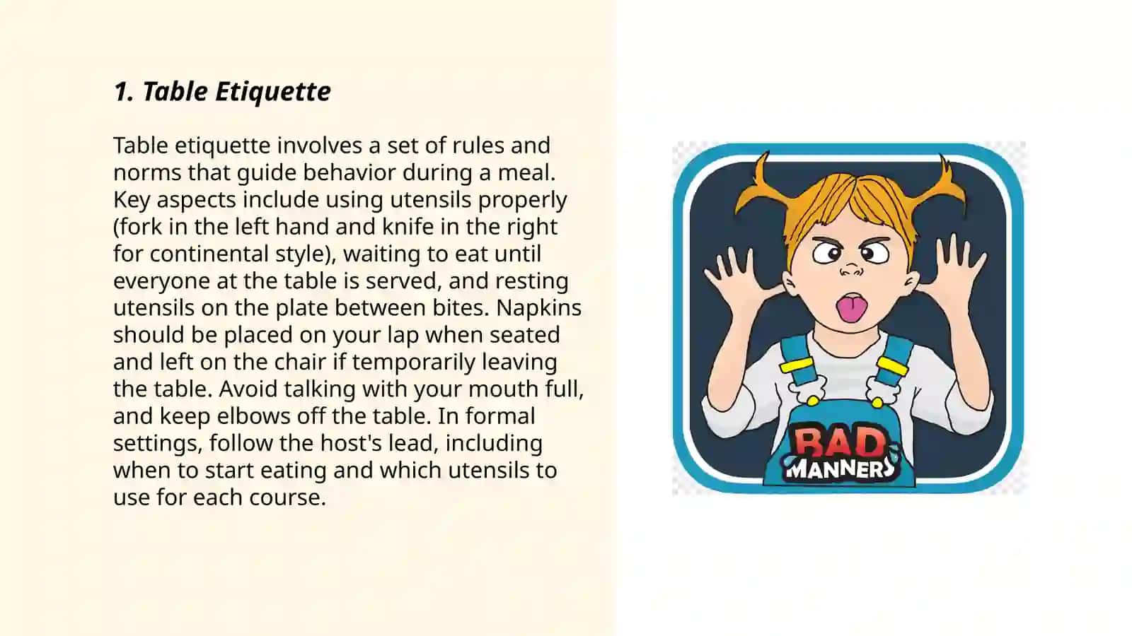 Manners 3