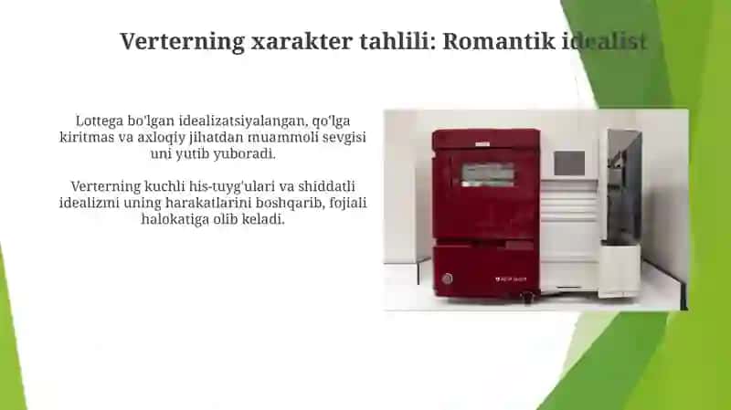 Yosh Verterning iztiroblari romani tahlili 3