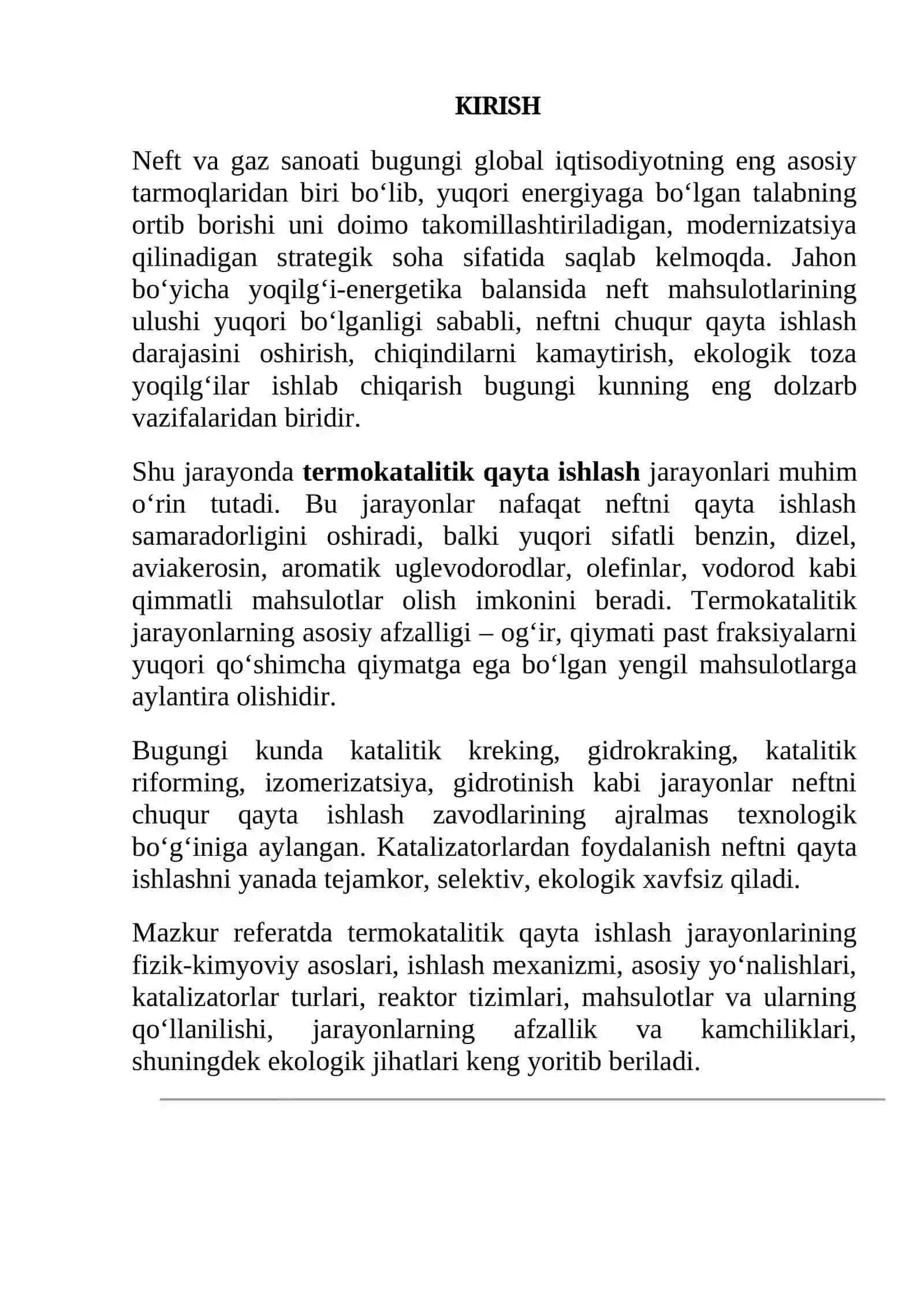 TERMOKATALITIK QAYTA ISHLASH JARAYONLARI 3