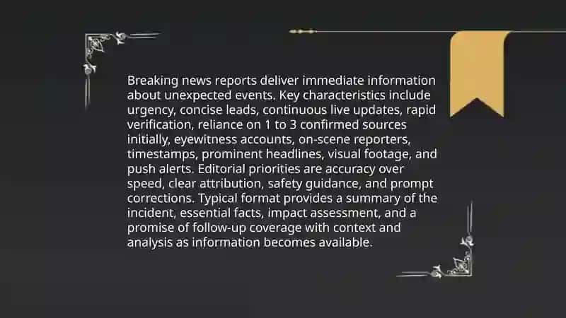 Breaking news reports 3