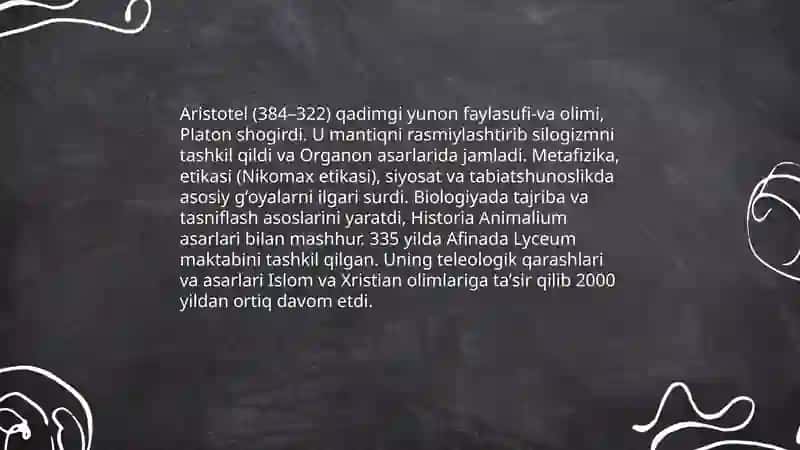Aristotel va uning ilmiy-falsafiy merosi 3