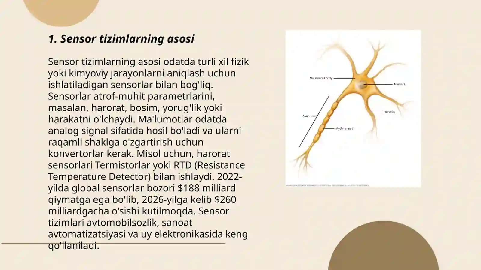 Sensor tizimning moslashishi 3