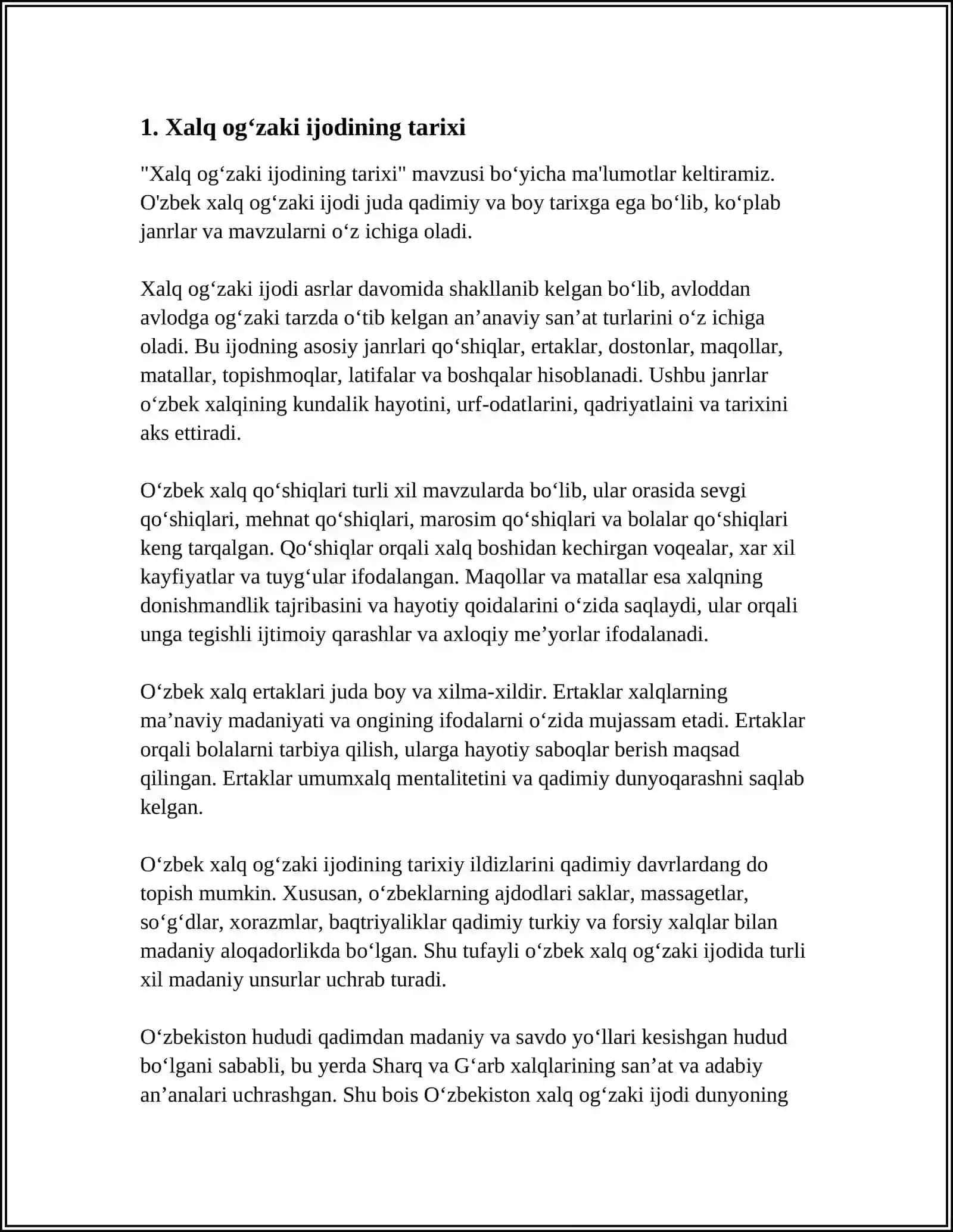 Xalq og'zaki ijodi 3