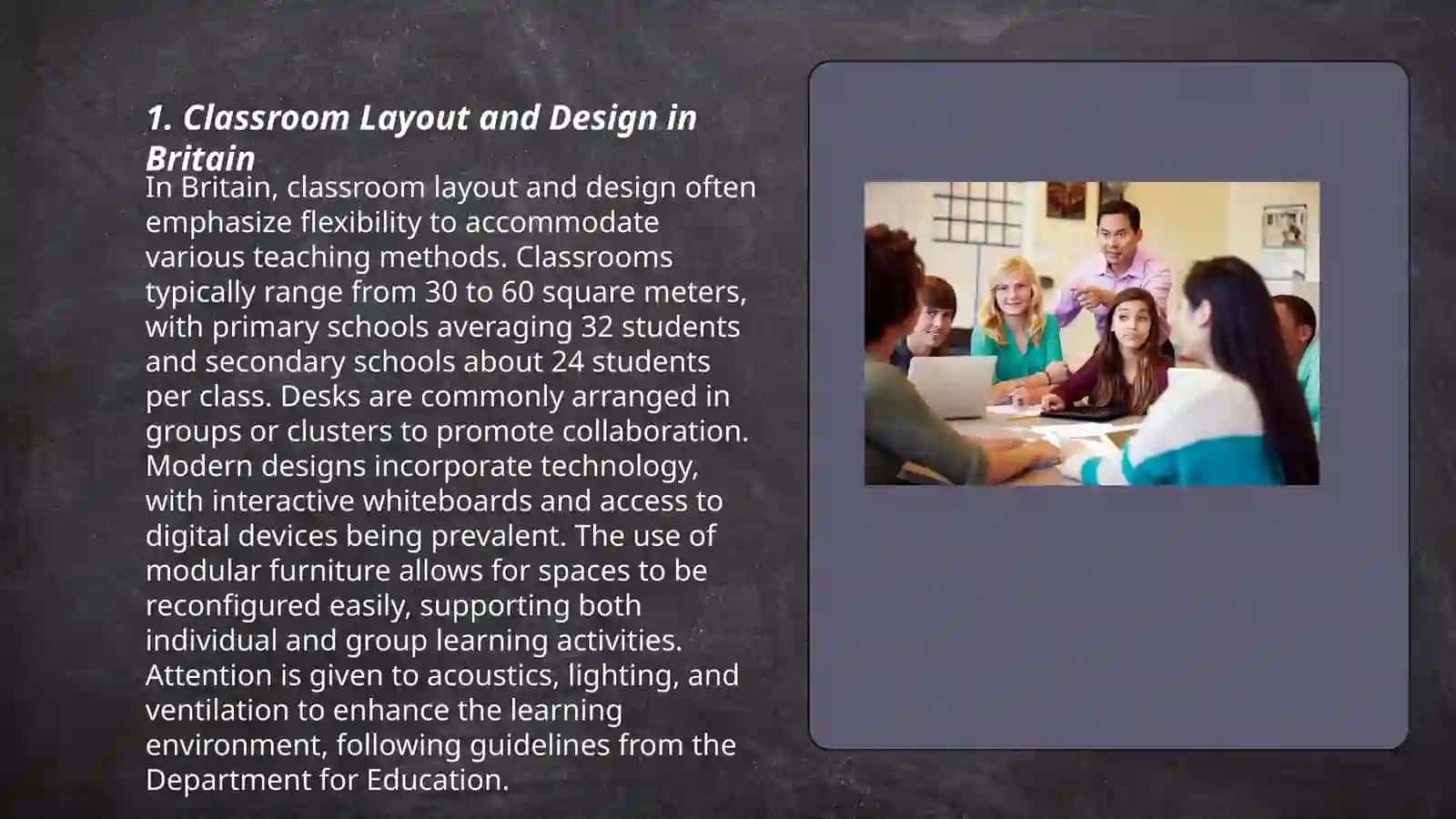 Classroom Layout and Design in Britain 3