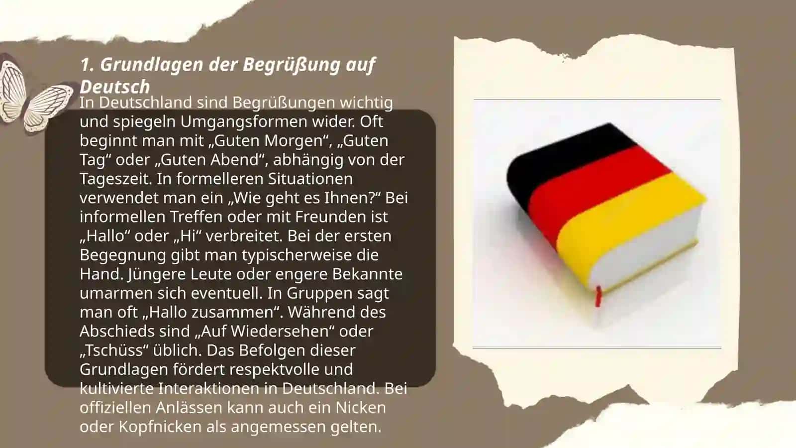 Grundlagen der Begrüßung auf Deutsch 3