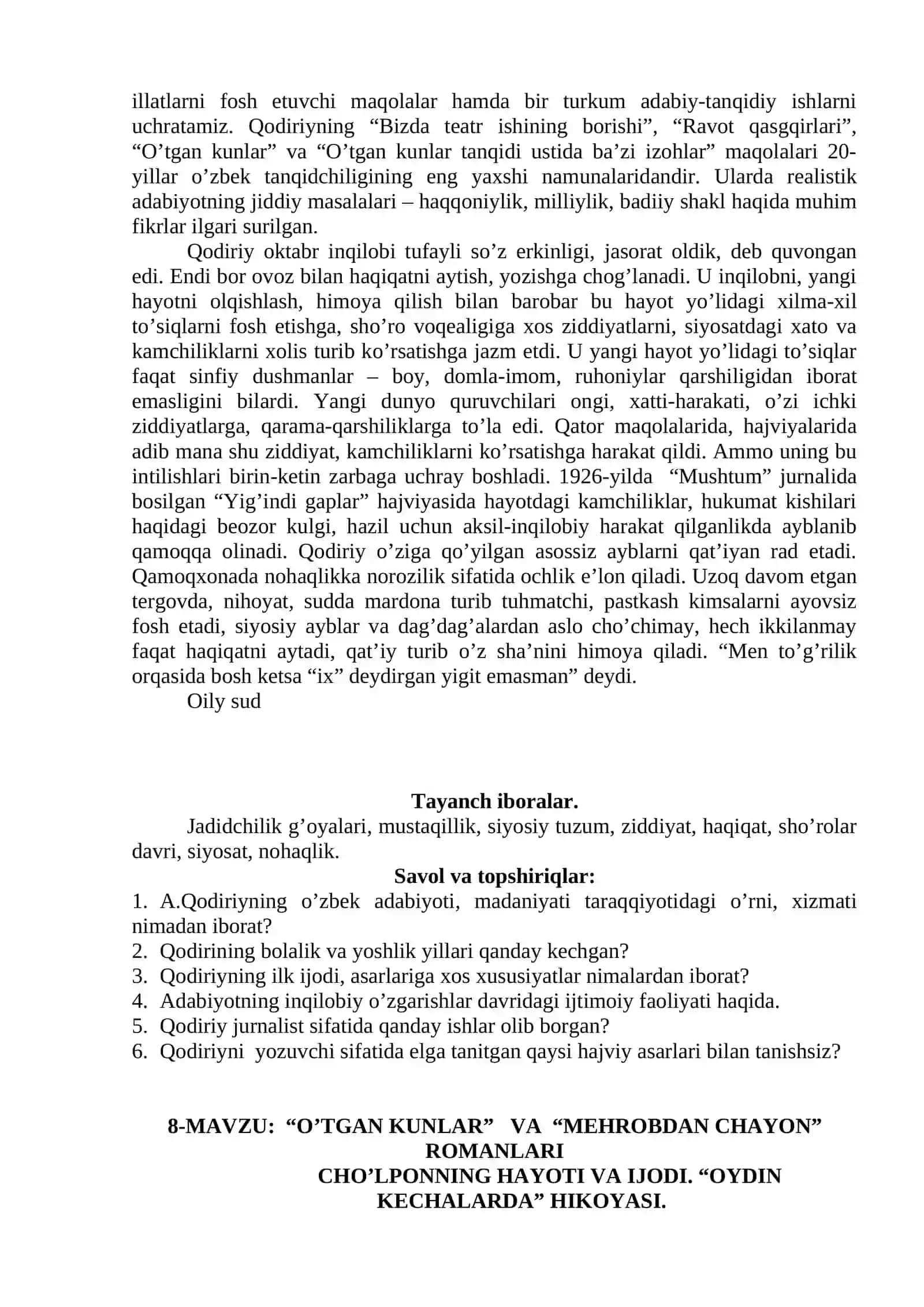 ABDULLA QODIRIYNING HAYOTI VA IJODI 3