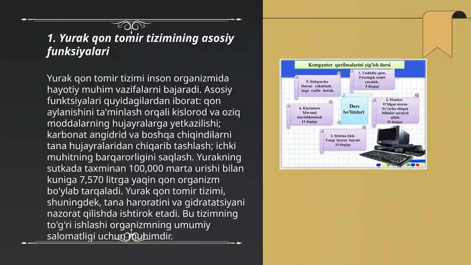 Yurak qon tomir tizimining funksional namunalarini oʻtkazish usullari, Javoblarning turlari 3