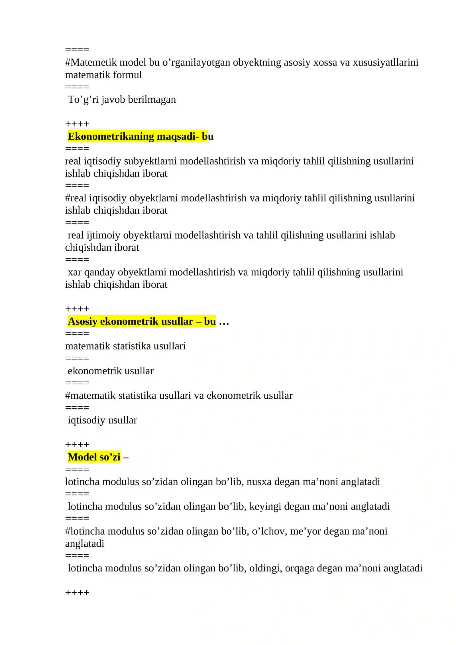 Ekonometrika – bu 3