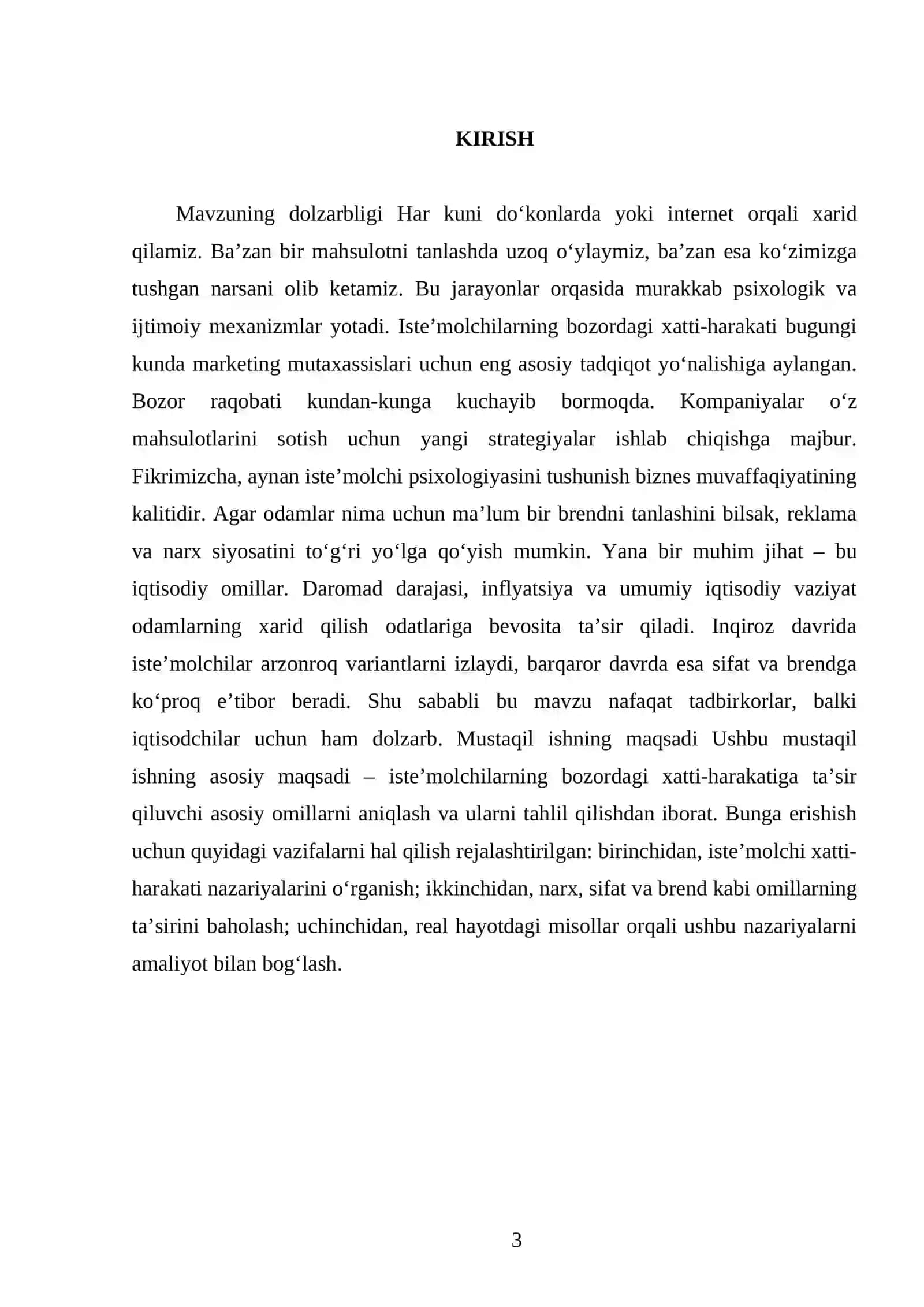 Iste’molchilarning bozordagi xatti-harakati 3