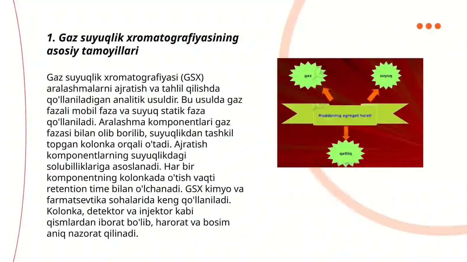 Gaz suyuqlik xromatografiyasi 3