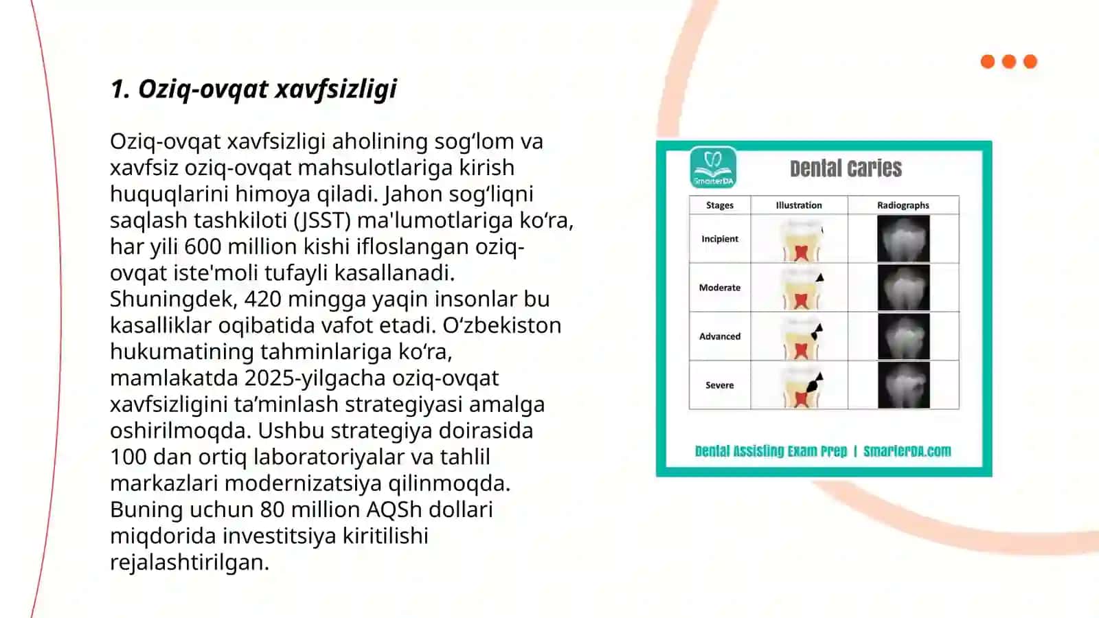 Kariyes va ovqatlanish tamoyillari 3