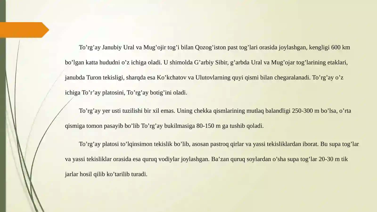 Tabiiy geografiya fanidan ta'lim 3