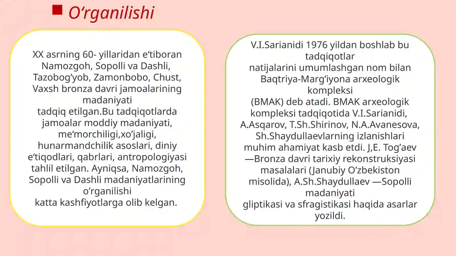 Oʻzbekistonning bronza davri me’morchiligi taraqqiyoti 3