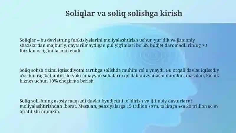 Soliklar va soliq solish asoslari 3