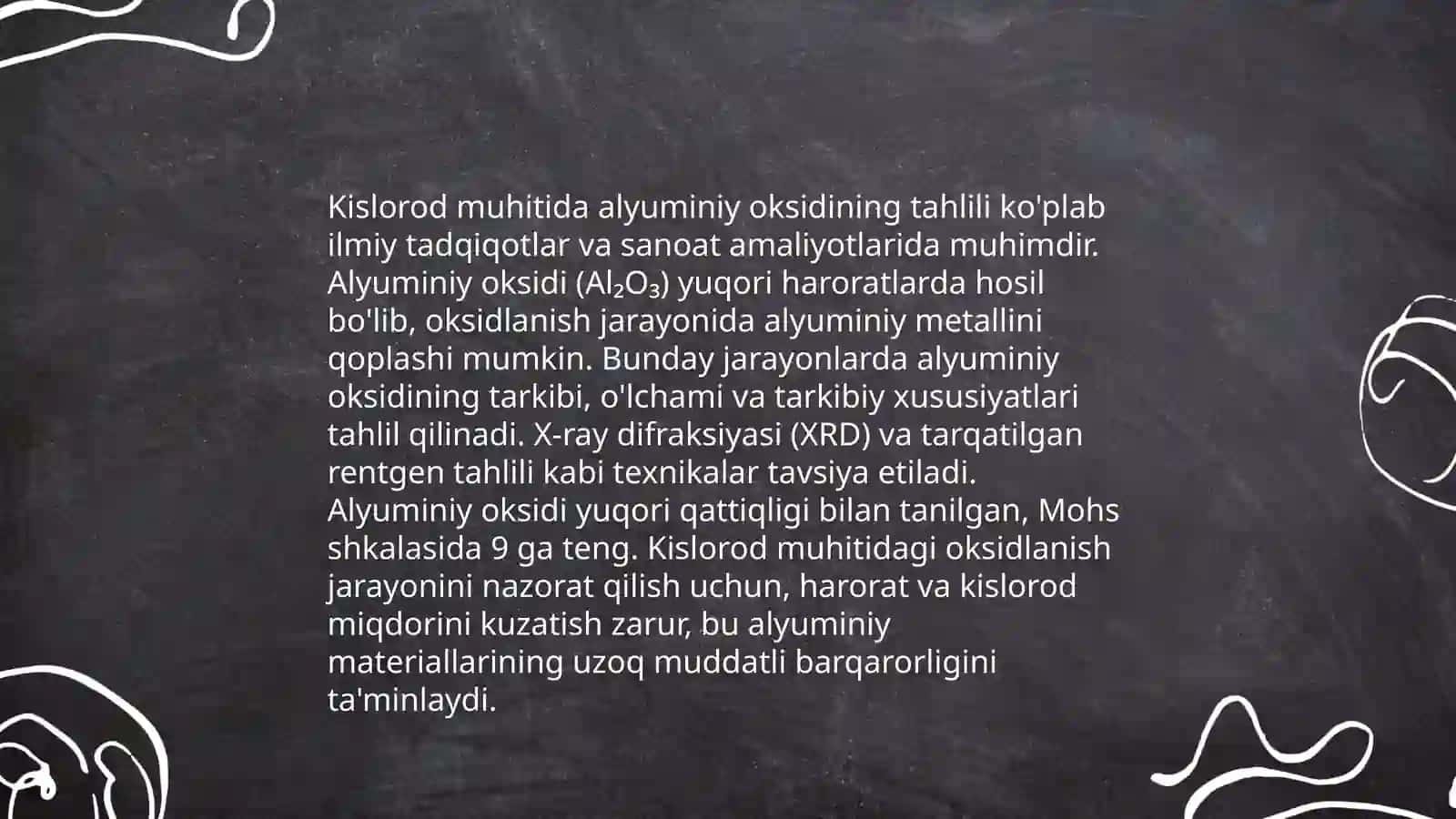 Alyuminiy oksidining tahlili 3