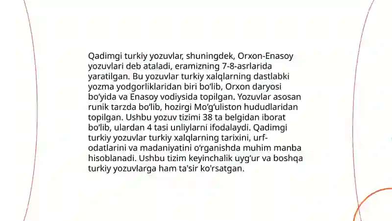 Qadimgi turkiy yozuvlar va yodnomalar(bitiktosh) 3