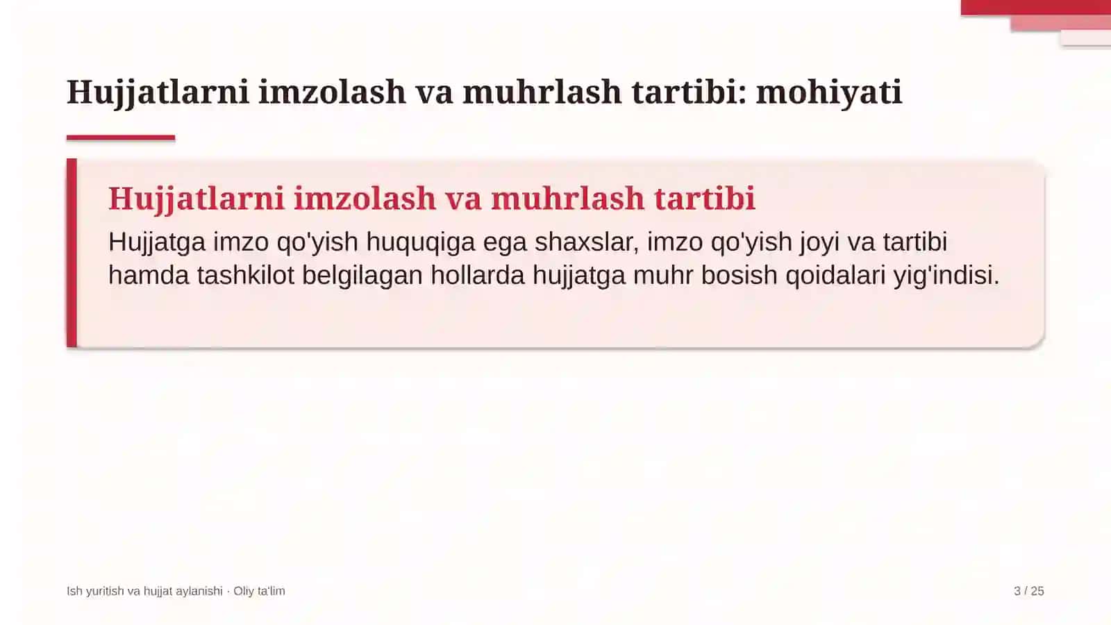 Davlat qo'mitalarida hujjatlarni imzolash va muhrlash tartibi 3