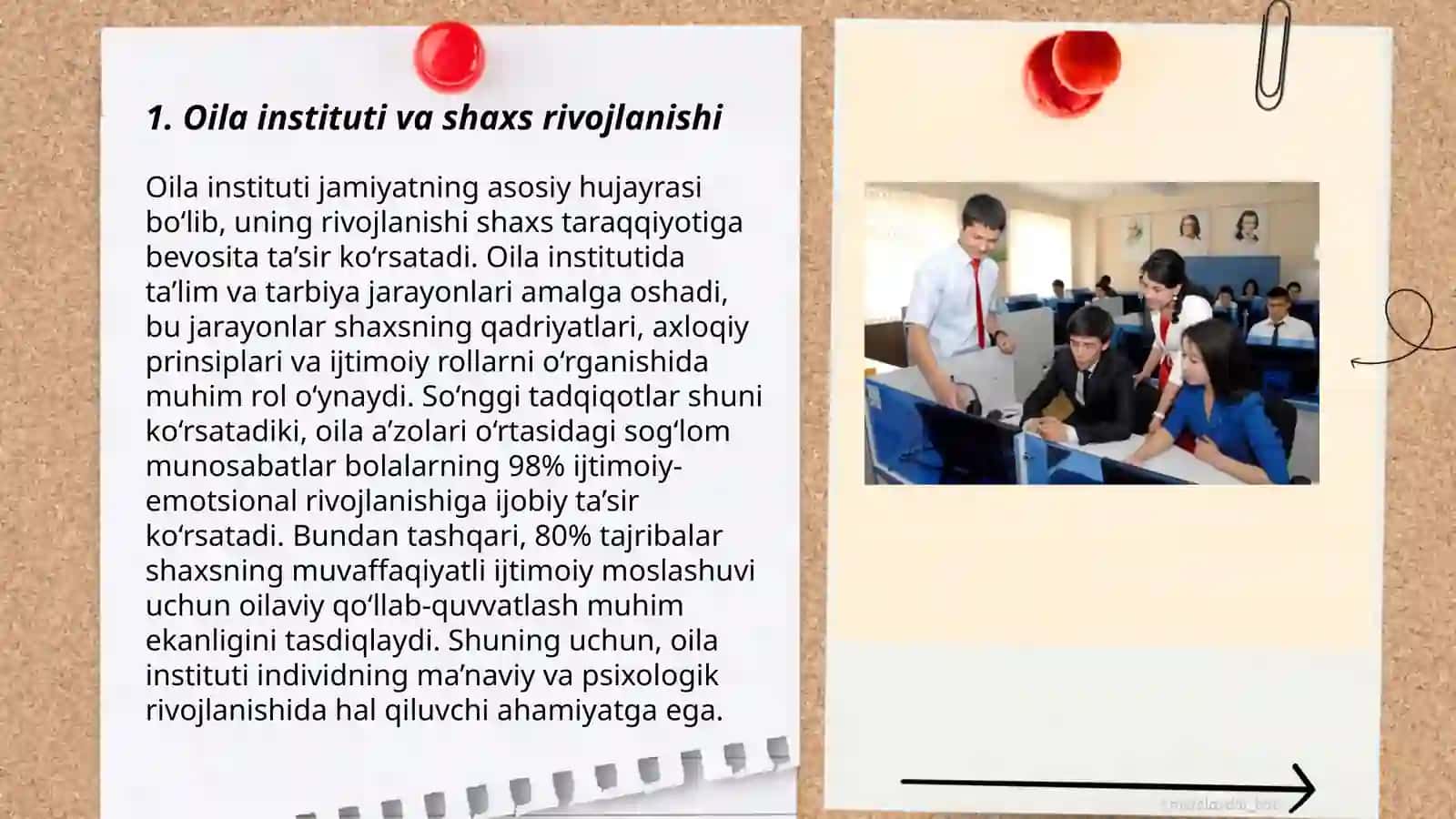 Oila instituti va shaxs rivojlanishi 3