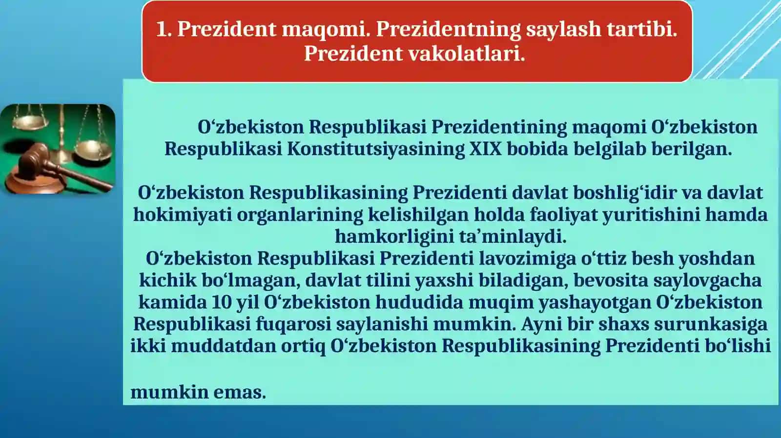 O'zbekiston Respublikasi Konstitutsiyasi 3