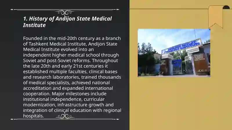 Andijon State medical institute 3