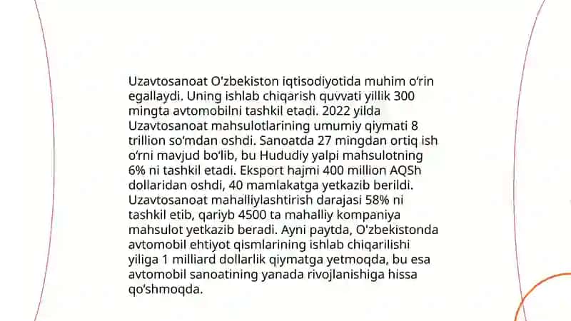 Uzavtosanoat tizimi tahlili 3
