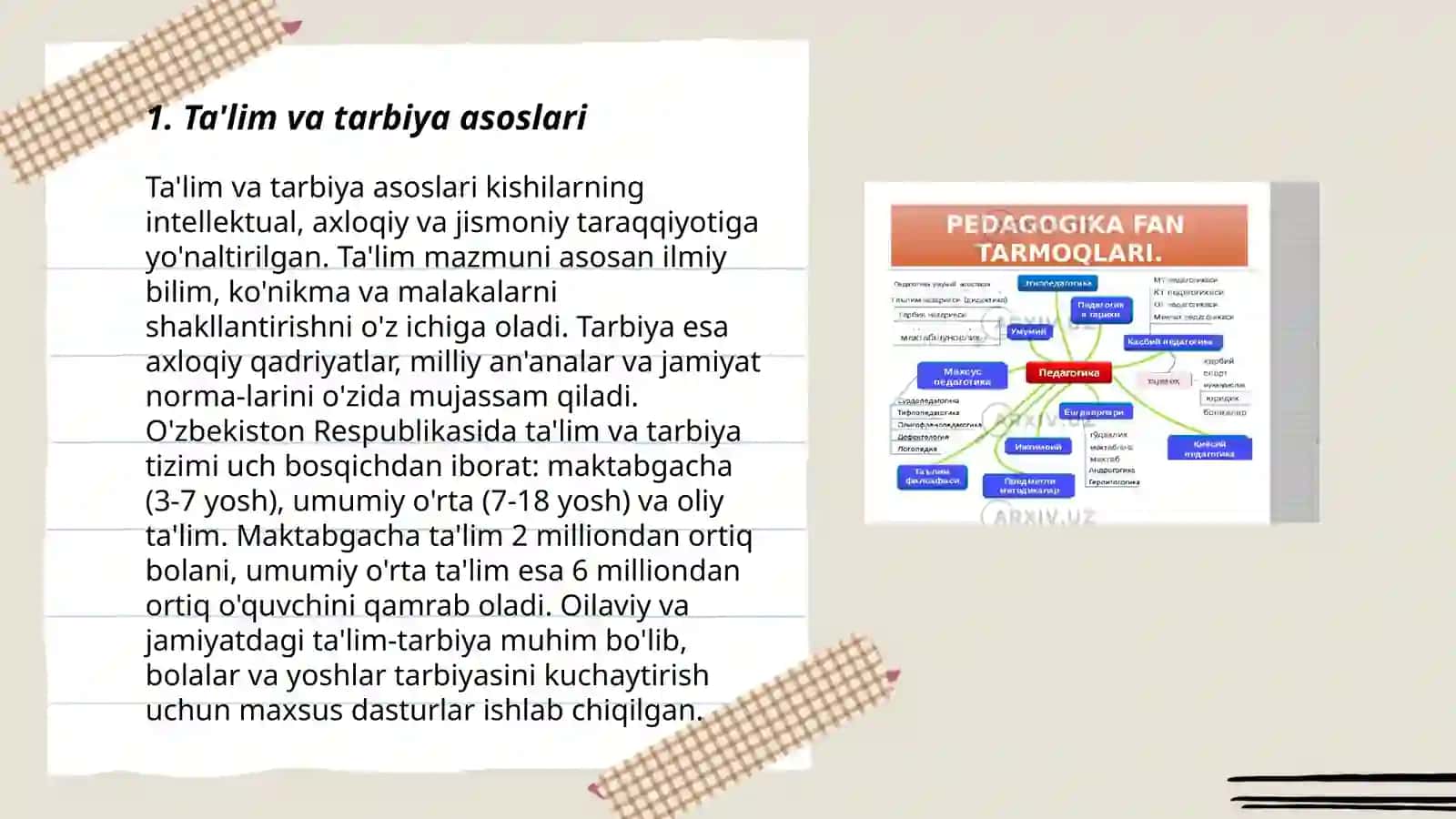 Ta'lim va tarbiya asoslari 3