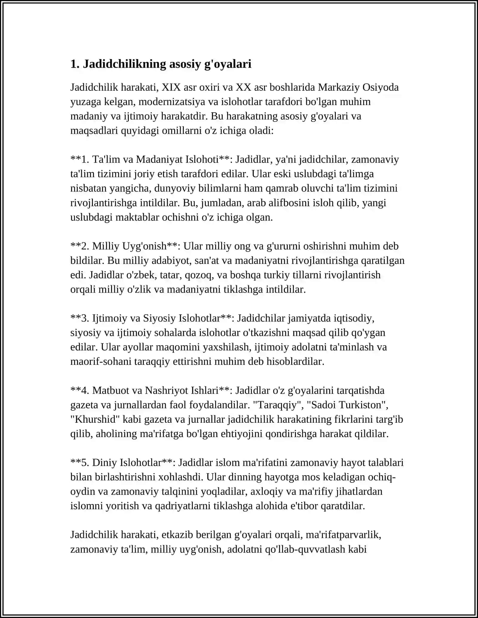 JADIDCHILIK FALSAFASI 3