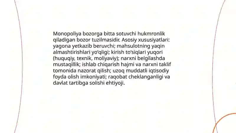 Monopoliya uning turlari va xususiyatlari 3