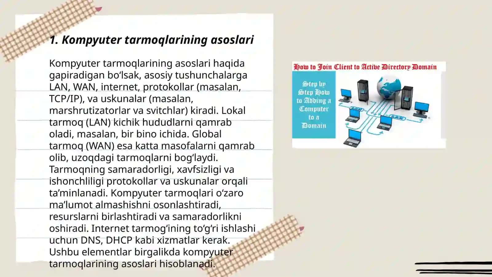 Kompyuter tarmogʼdagi internet tarmogʻi 3