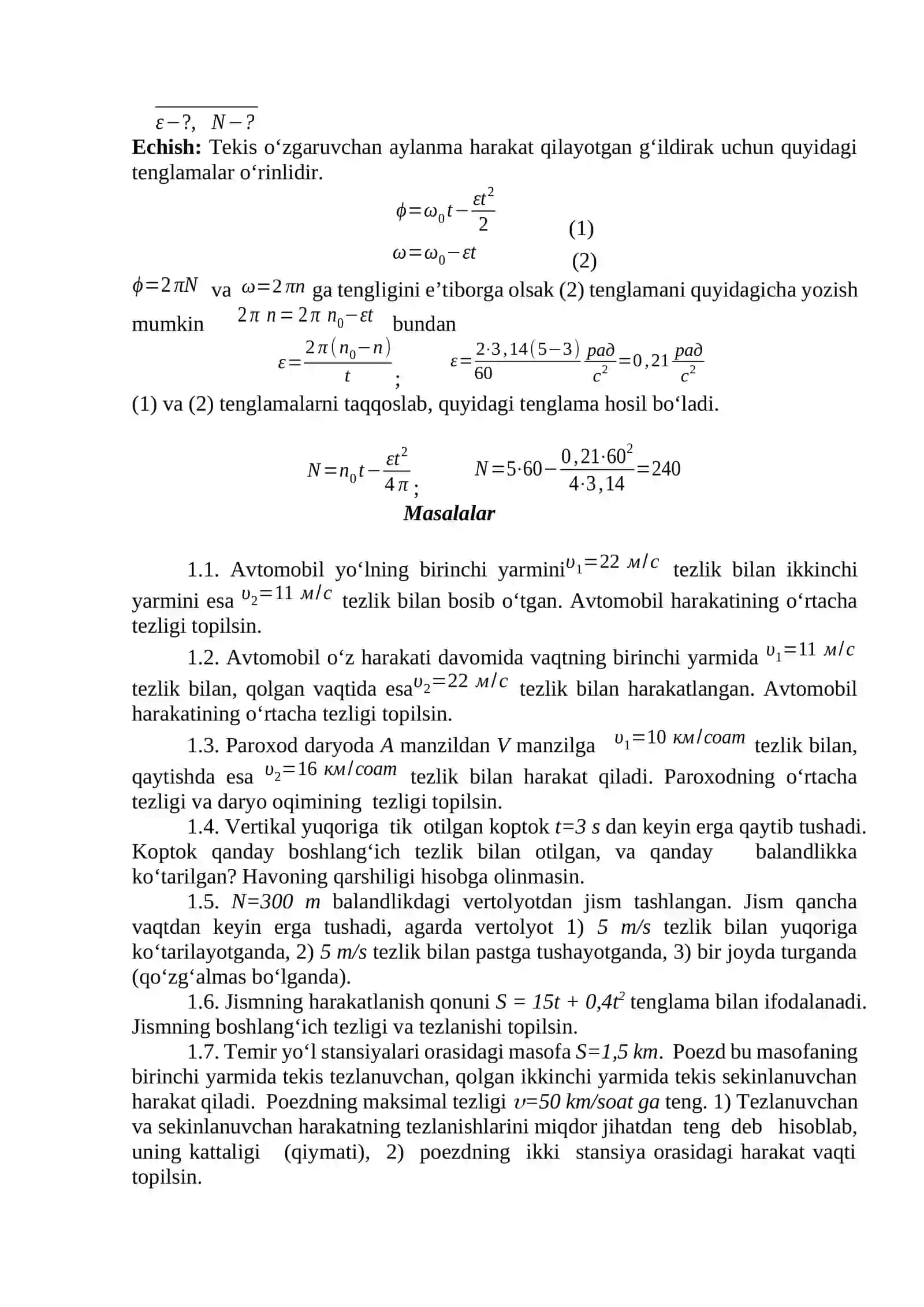Kinematika 3