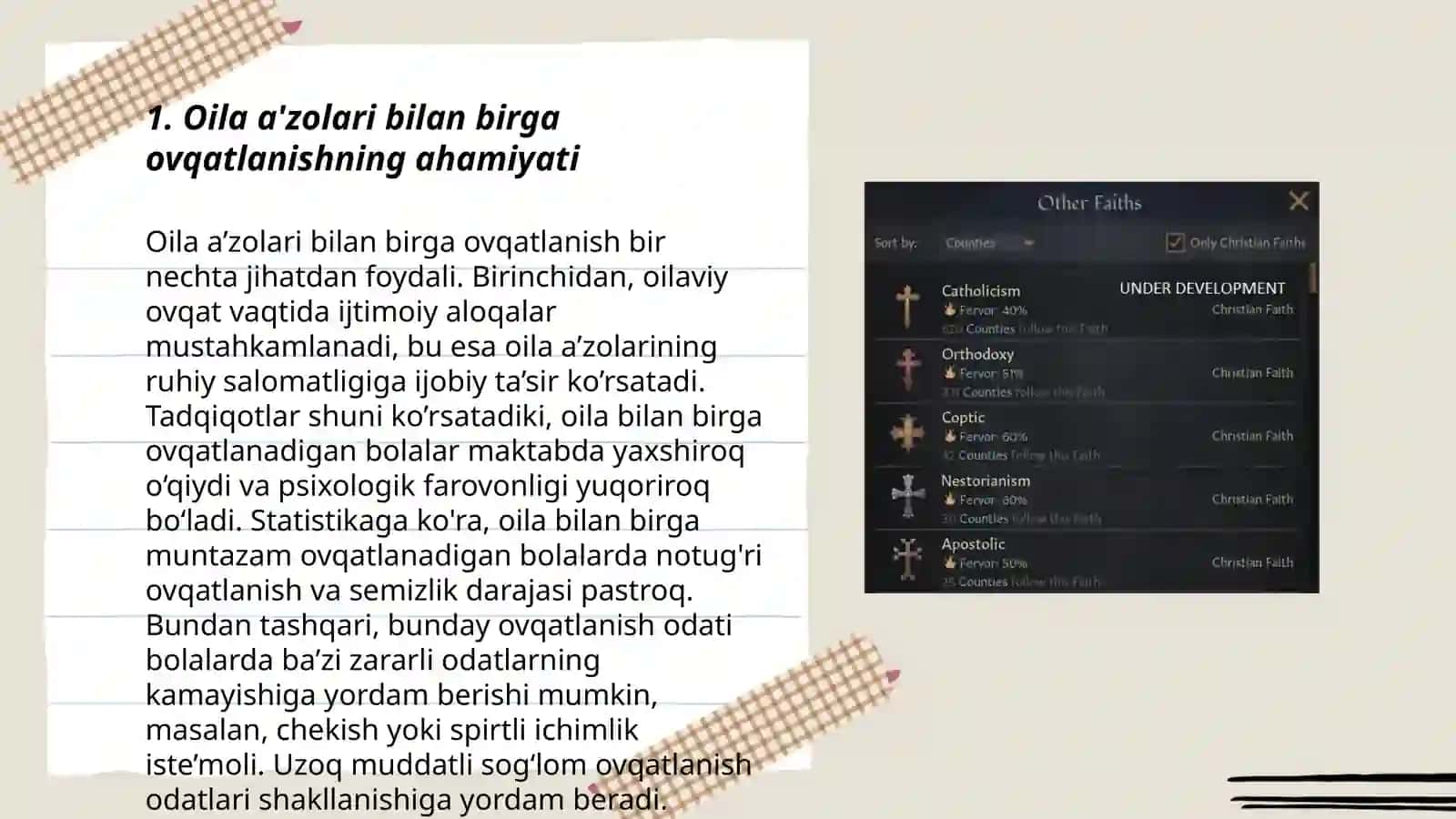 Dinning ijtimoiy vazifalari 3
