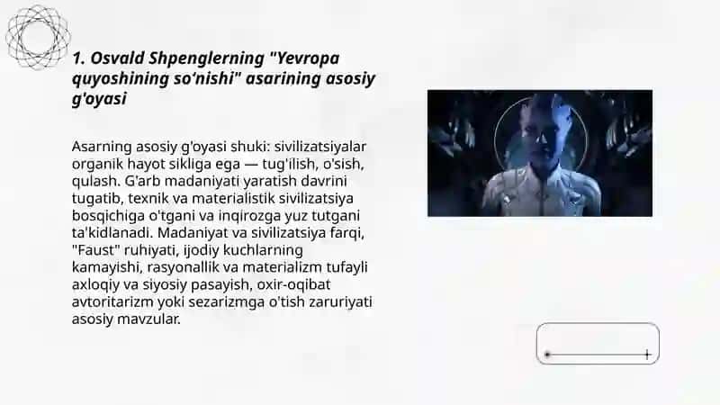 Osvald Shpenglerning "Yevropa quyoshining soʻnishi" asari 3