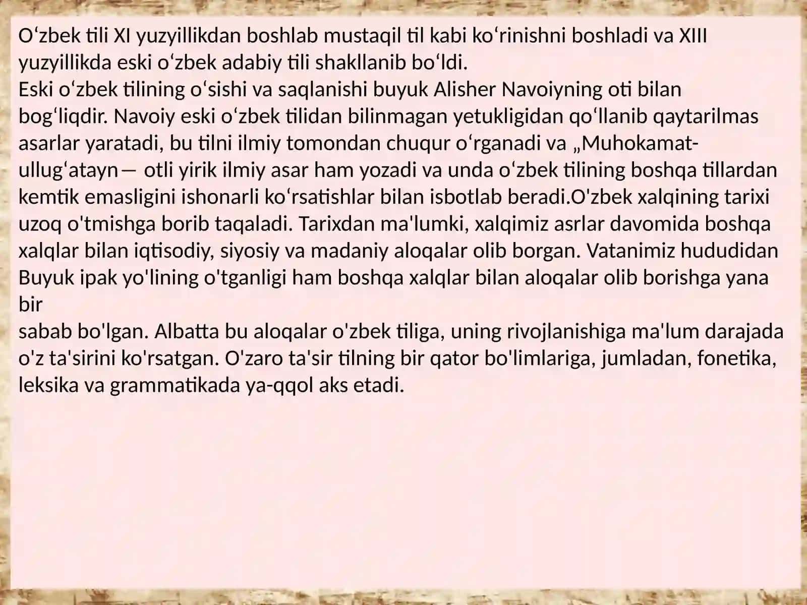 Oʻzbek adabiy tili rivojida maʼrifatparvarlarning xizmatlari 3