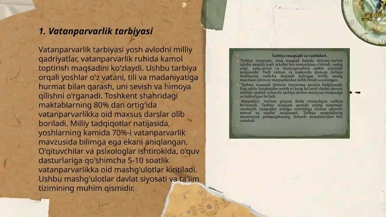 Fuqarolik tarbiyasi. Ma'naviy axloqiy tarbiya 3