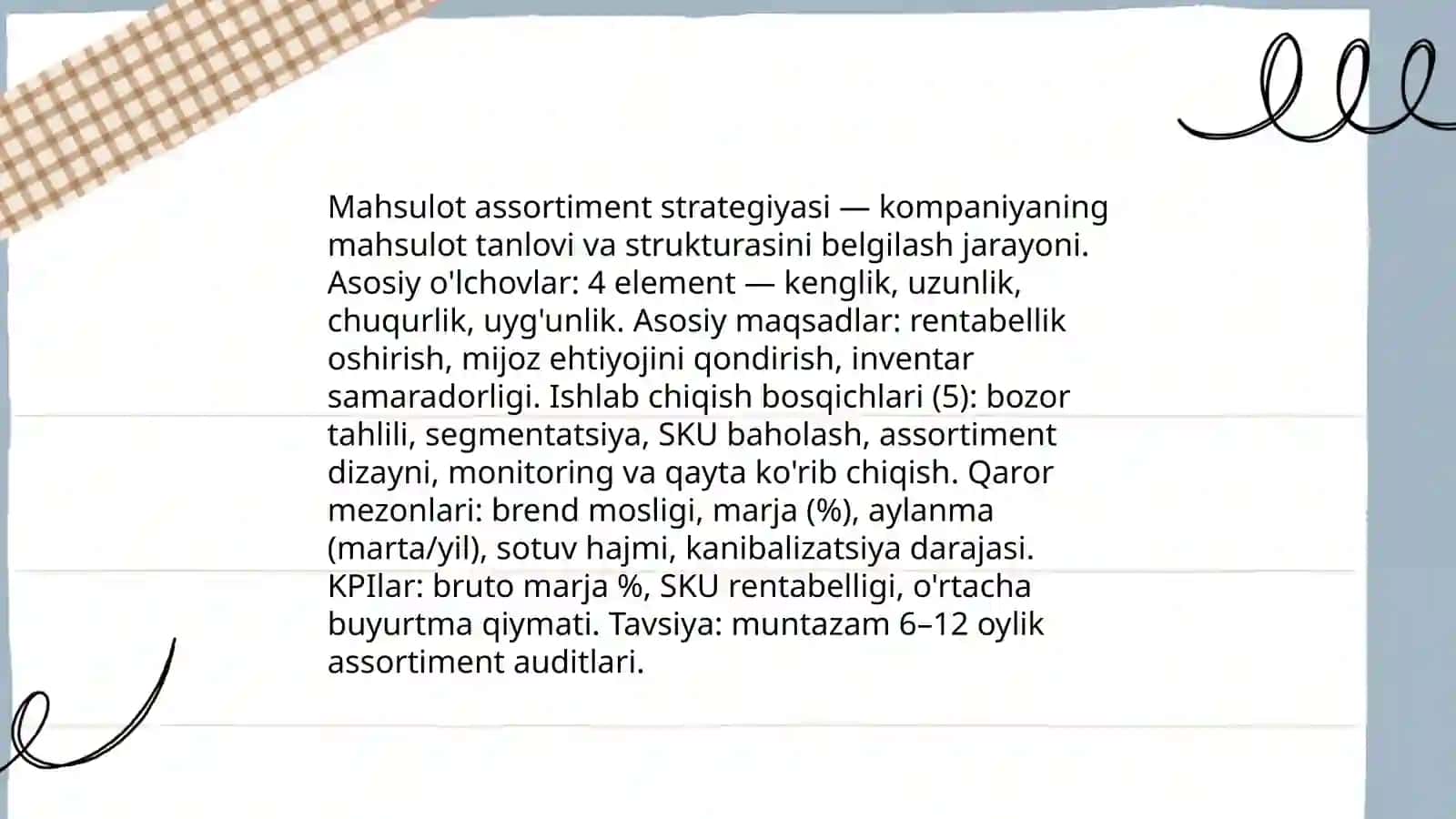 Mahsulot assortimenti va foydani optimallashtirish 3