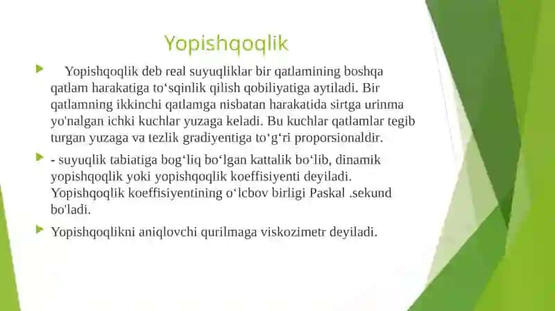 Yopishqoqlik 3