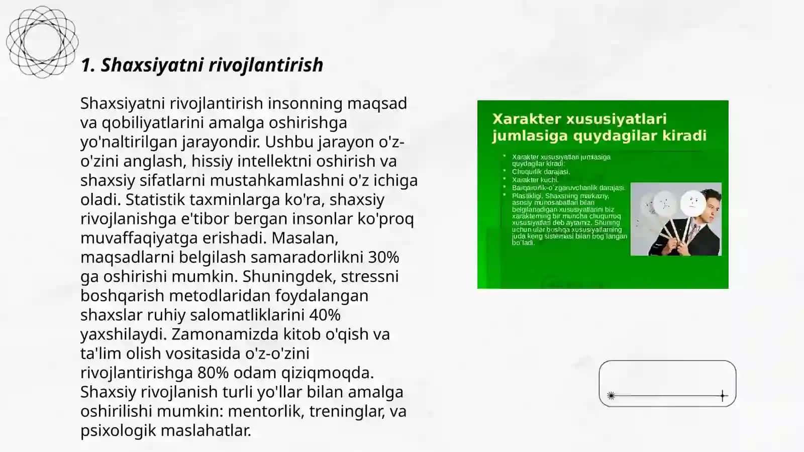 Shaxsiyatni rivojlantirish 3