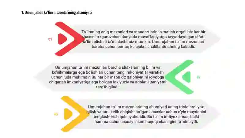 Umuminsoniy tarbiya mezonlari 3