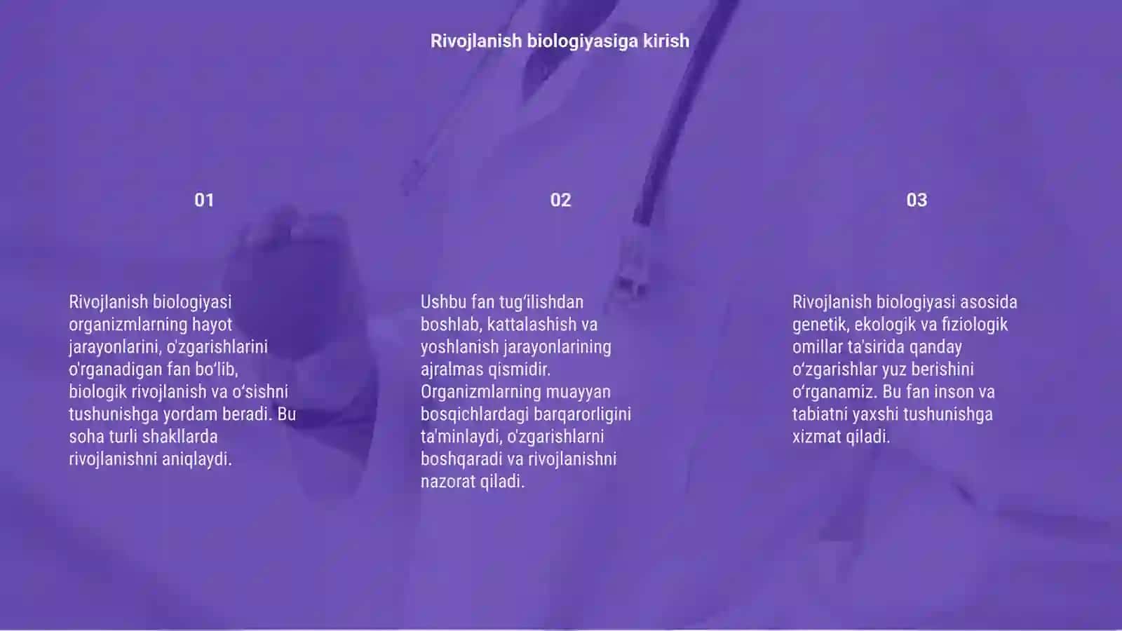 Rivojlanish biologiyasi 3