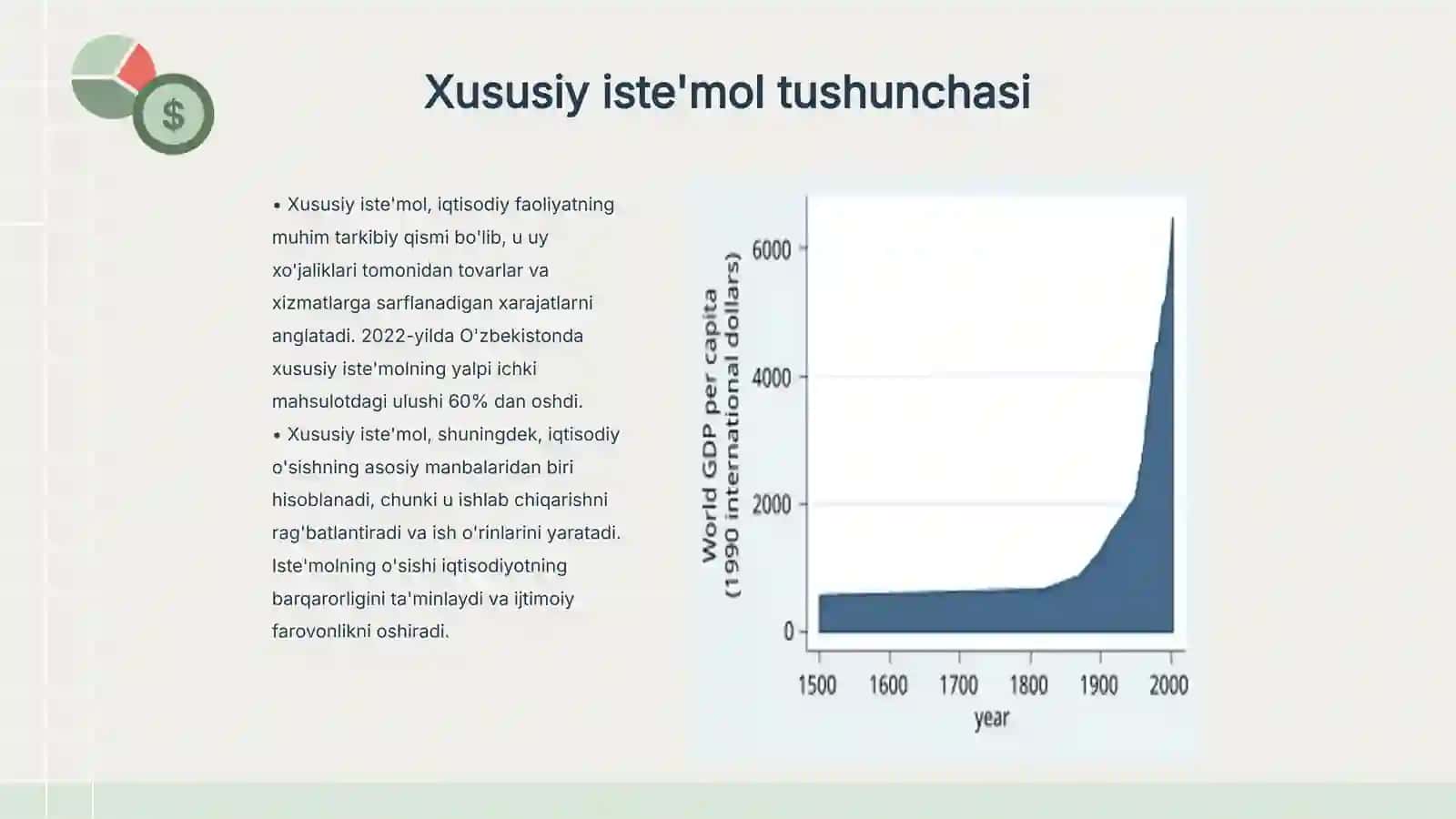 Xususiy iste'mol va jamg'armaning iqtisodiy o'sishga ta'siri 3