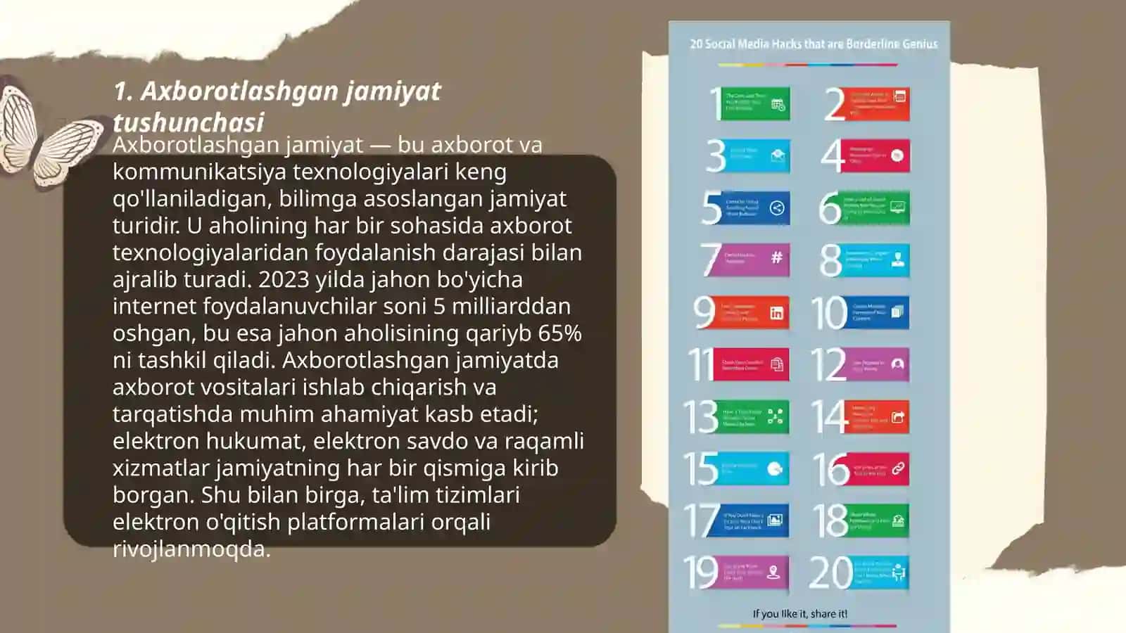 Axborotlashgan jamiyat va uning istiqbollari 3