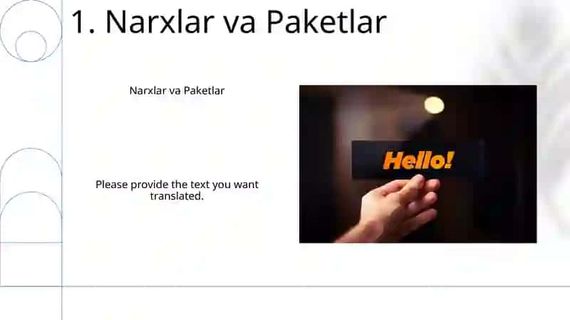 Narxlar va Paketlar 3