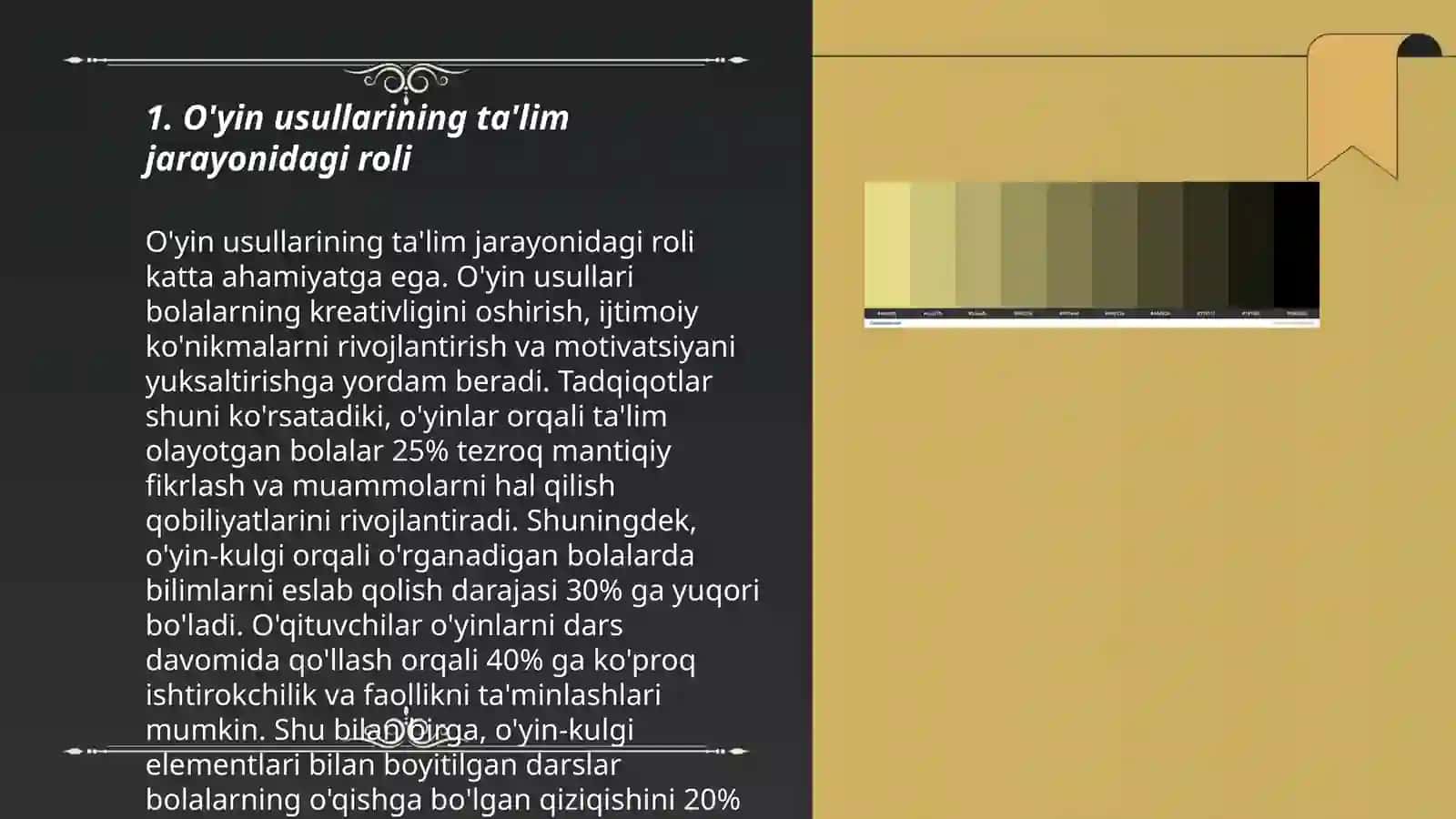 Oqitishda oyin usullarini qollash masalalarini organish 3