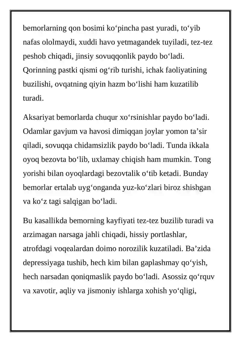 SOMATIK KASALLIKLARDAGI RUHIY BUZILISHLAR 3