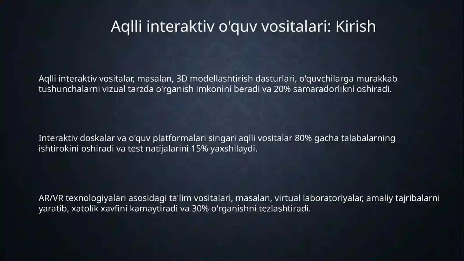 SMART interaktiv ta’lim vositalari haqida taqdimot tayyorlash 3