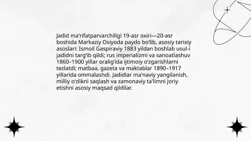 Jadid ma'rifatparvarchiligi milliy tarbiyaning asosi 3